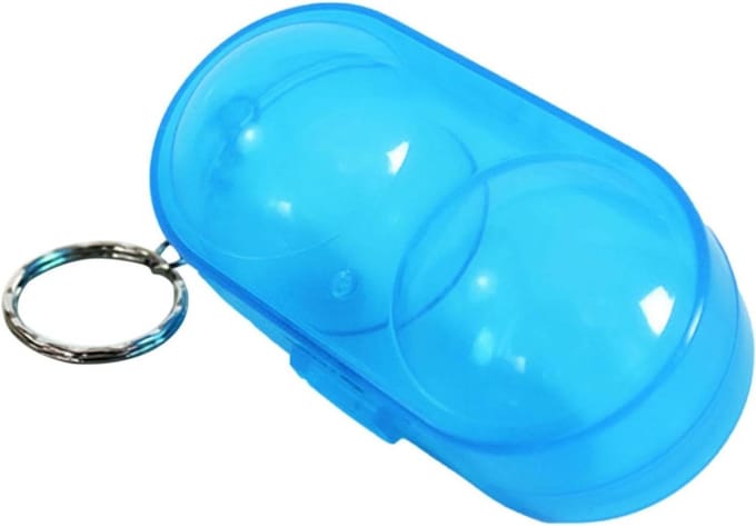 Pingpongbal Opslag - Pong Bal Container - Tafeltennis Ballen - Transparant Ontwerp - 9.1 Centimeter - Blauw