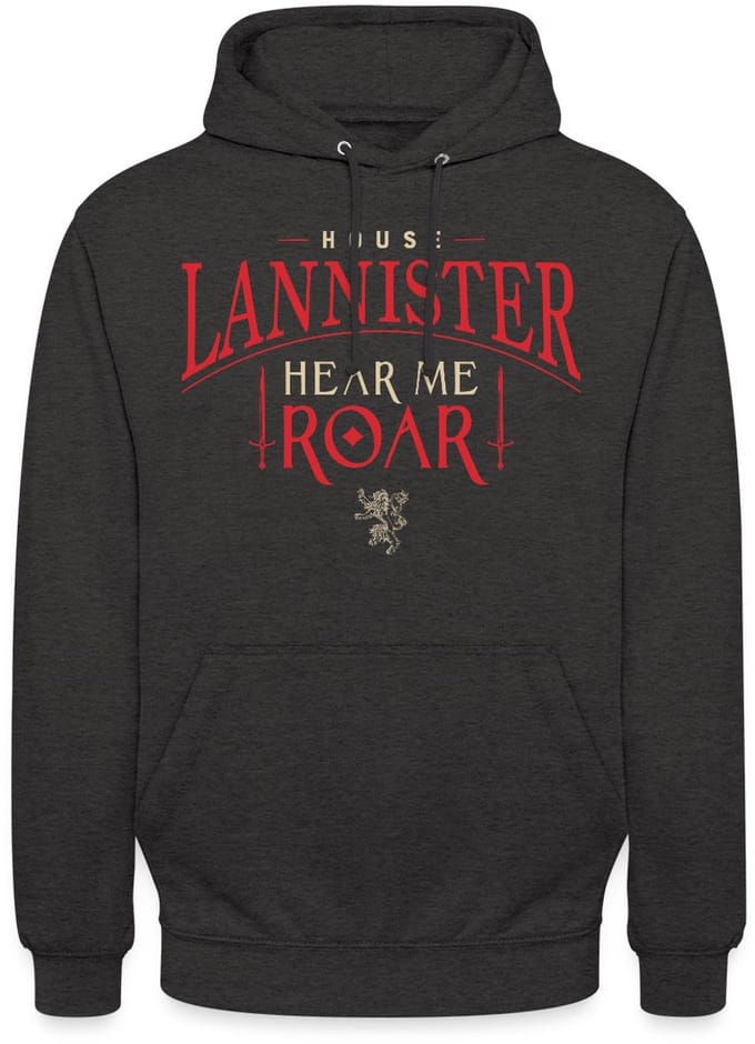 Game Of Thrones Huis Lannister Hear Me Roar Hoodie Unisex