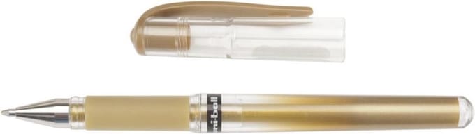 Uni ball Signo broad Pigment ink pen Goud
