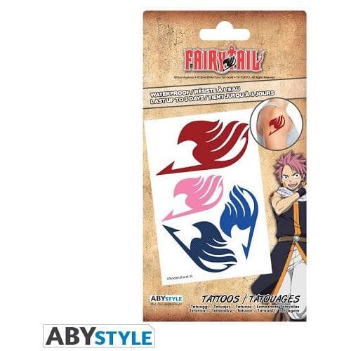 ABYstyle Waterproof Tattoos-Fairy Tail (Diversen) Nieuw