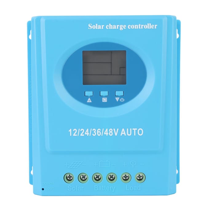 MPPT Zonne Laadregelaar 12V 24V 36V 48V Auto Efficiënte Conversie Zonne Laadregelaar voor LiFePo4 Verzegelde Gel 150A blue