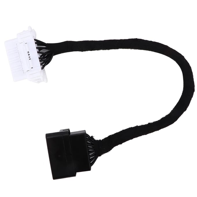 OBD2 11 Interface Flanelle Fil Électronique Câble d'Extension OBD 16 Broches black