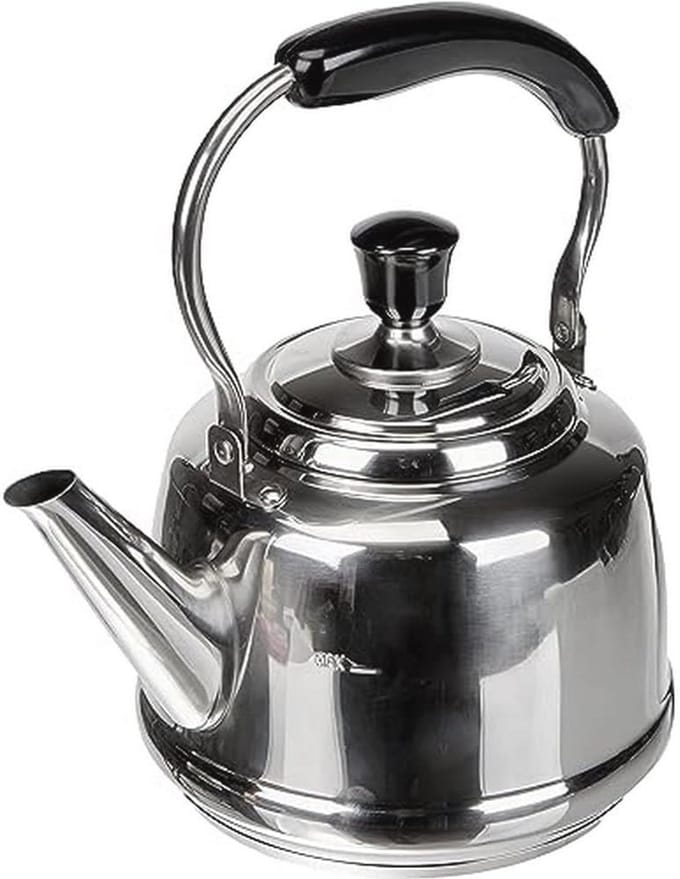 Roestvrijstalen Waterketel 2,5 Liter - 18 cm Hoogte