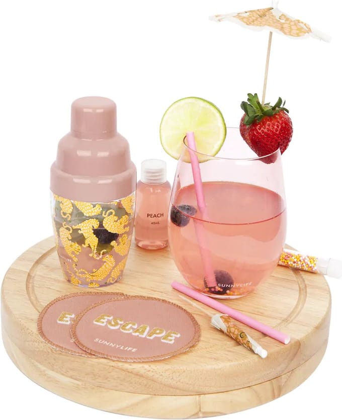 Sunnylife - Cocktail Cocktail Set Carry On - Kunststof - Multicolor