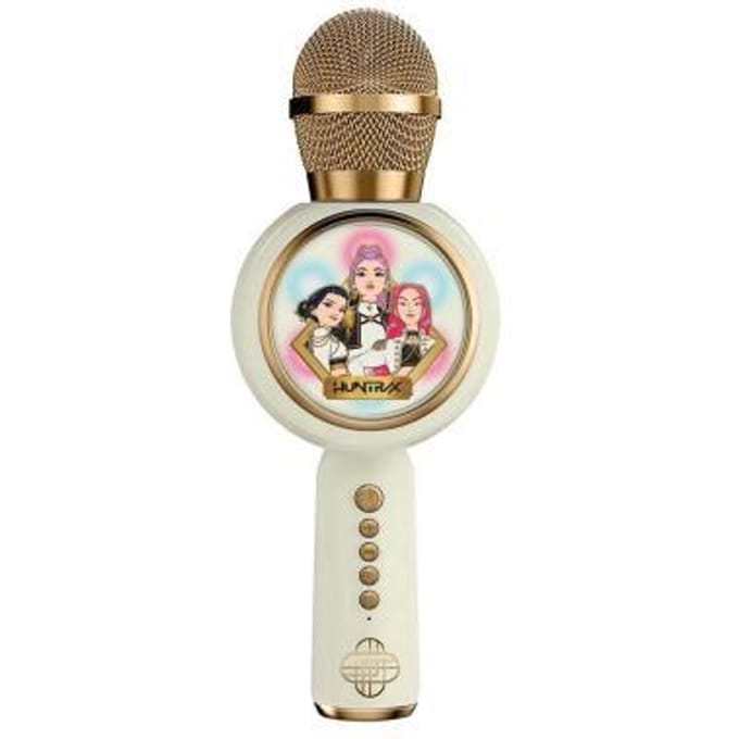 KPop Demon Hunters - Huntr/x - Golden - draadloze karaoke microfoon voor kinderen - oplichtend LED display - speaker - stemvervorming
