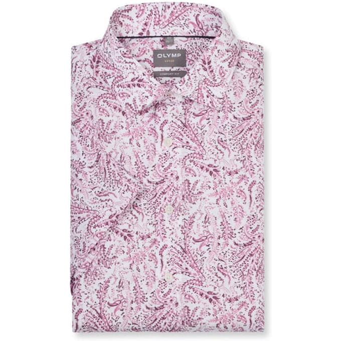 OLYMP Luxor Overhemd, Comfort Fit, New Kent, Mauve