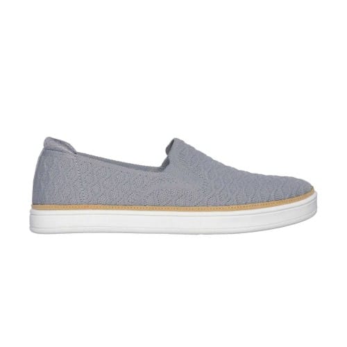Skechers Coast Drive-loafers met structuur voor dames (Grijs)