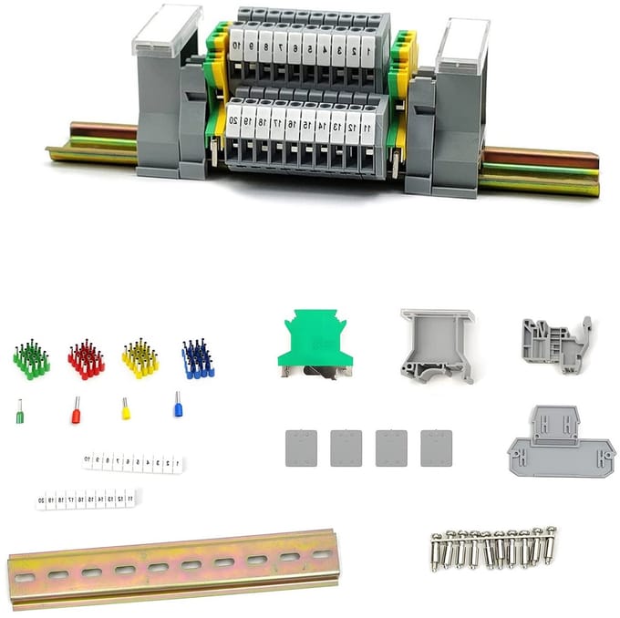 DIN Rail Terminal Blocks MBKKB2.5 - Klemmen, Aansluitblokken en Draadverbindingen voor Efficiënte Installaties