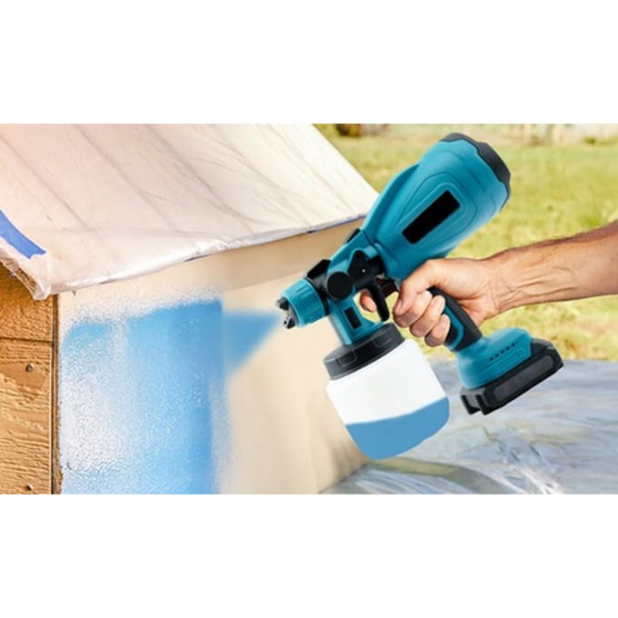 Draadloze 48 V verfpistool 800 ml capaciteit & verstelbare modus