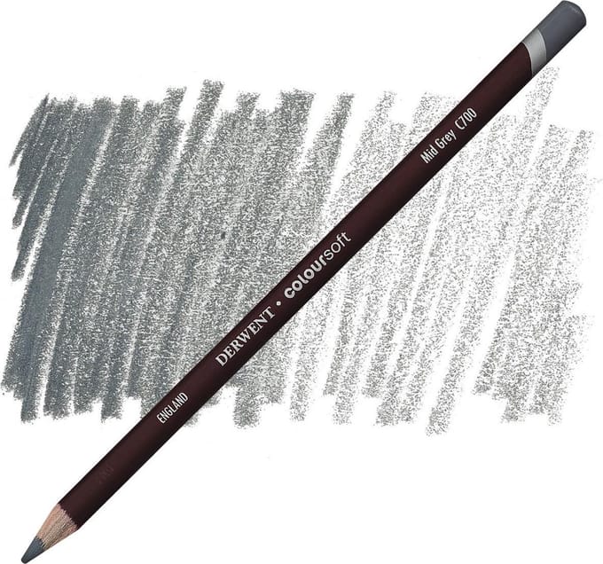Derwent Coloursoft potlood Mid Grey C700