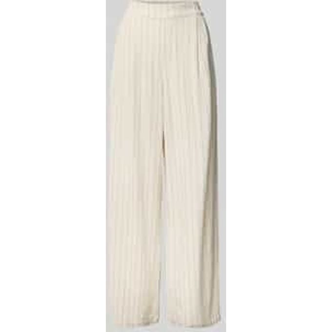Wide leg stoffen broek met bandplooien