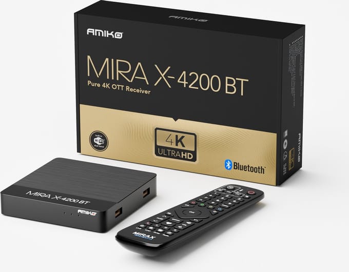 Amiko MiraX HiS-4200 Bluetooth Linux Mediastreamer 4K Ultra HD