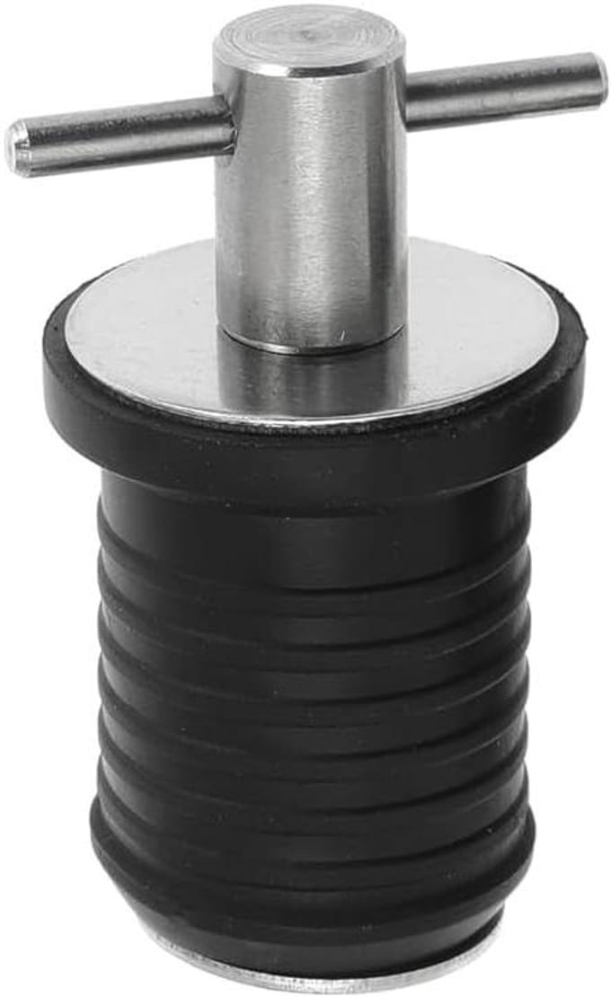 Afvoerstoppen Boot - Bootplug Waterstop - Voorkom Waterlekkage - T-Handvat Ontwerp - 32mm - Zilver