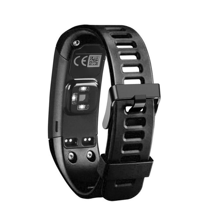 Vervangende siliconen sportarmband polsband polsband voor Garmin Vivosmart HR (Zwart) gray