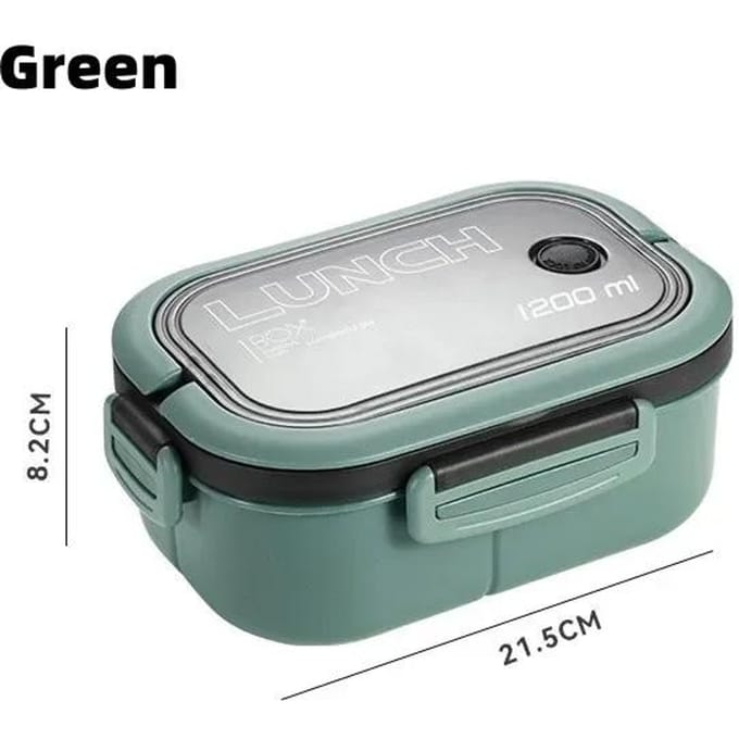 Leuke lunchbox voor kindercompartimenten Microwae Bento Lunchbox Kinderen Kid School Outdoor Camping Picknick Voedselcontainer Draagbaar 2 gray