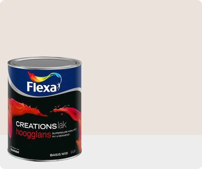 Flexa Creations Lak Hoogglans 3008 Soft Pearl 0,75 Ltr