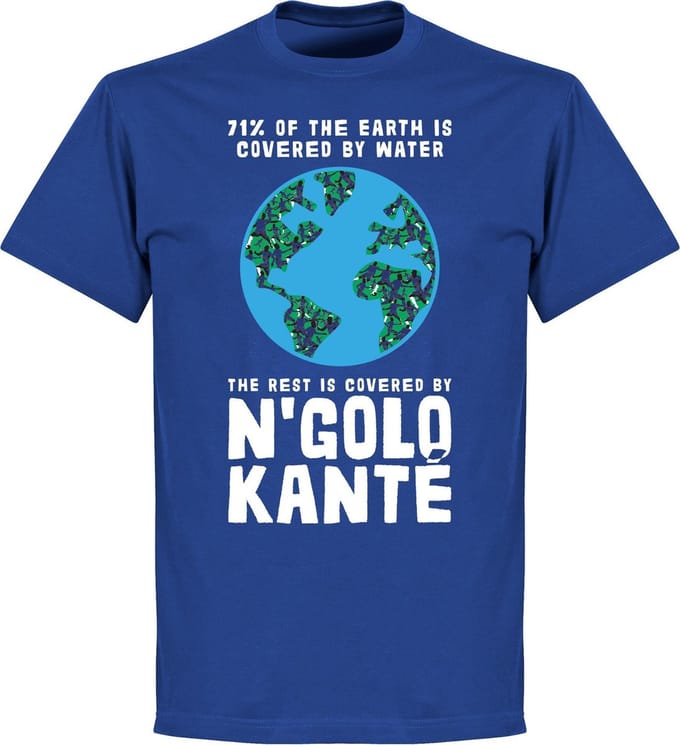 Covered By Kanté T-Shirt - Blauw - S