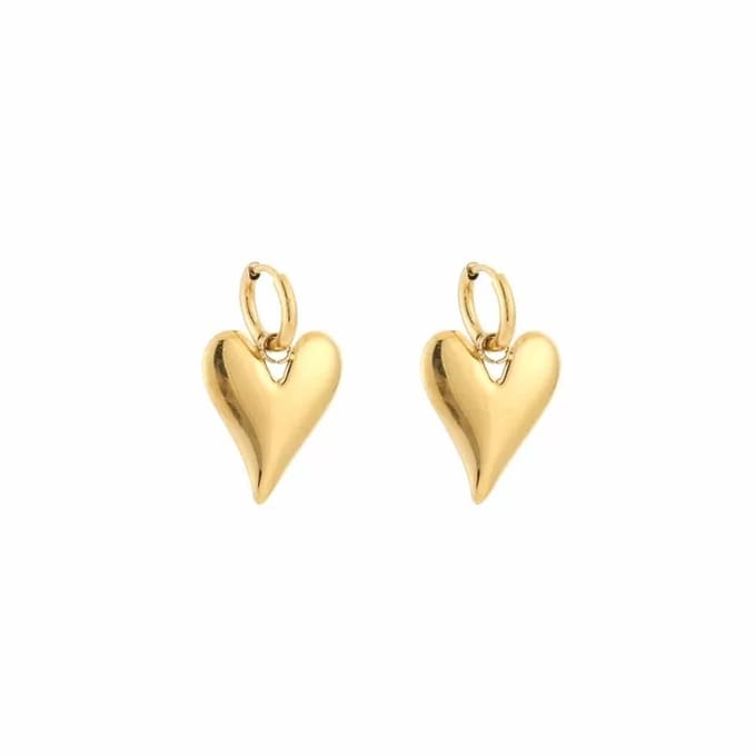 Bijoutheek Oorhangers Heart Goud