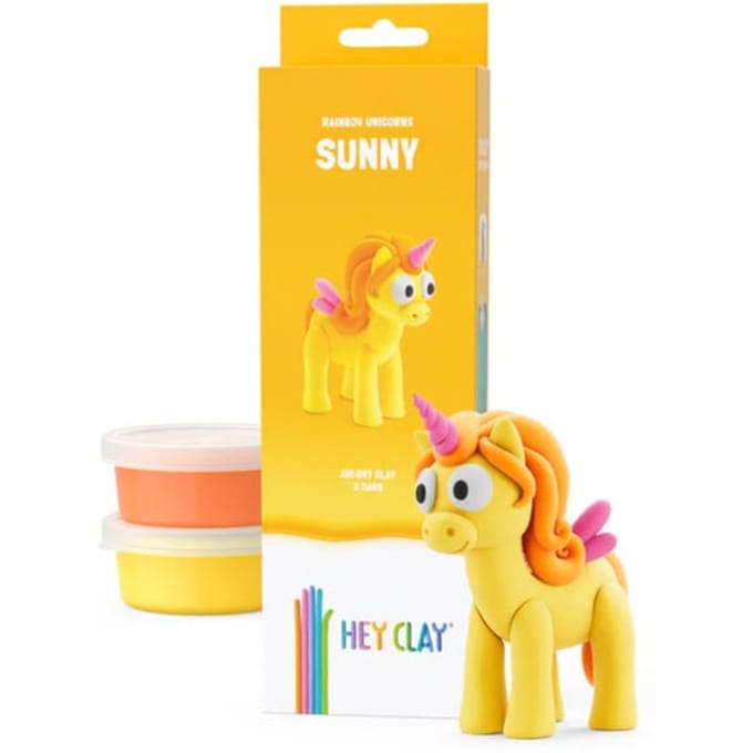 Hey Clay - Eenhoorn - Boetseerklei - Rainbow unicorn Sunny