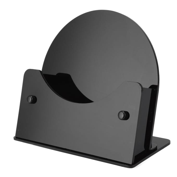 Ronde Onderzetterhouder Hittebestendig Gemakkelijk Schoonmaken Duurzaam Plastic Antislip Matbasis voor Tafel black