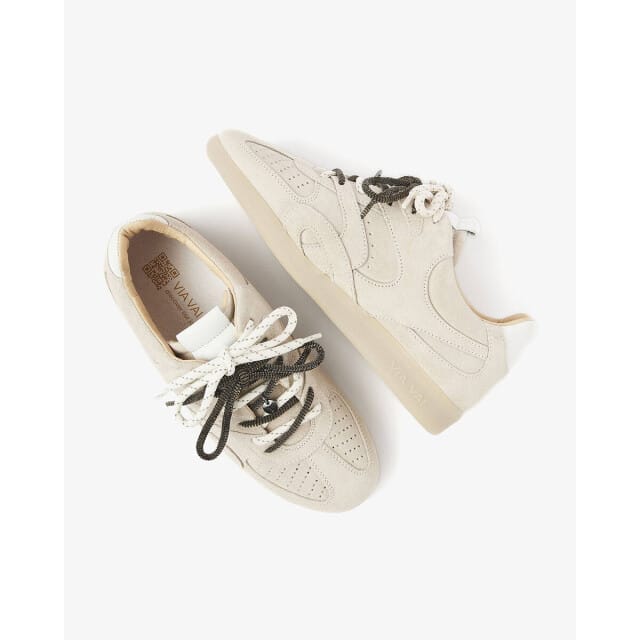 VIA VAI Nilla Macy Sneakers Dames - Leer,Su�de - Beige