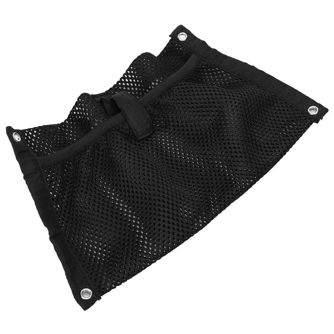 Nylon Mesh Opbergtas Uitrustingsaccessoires Fleshouder Pouch Organizer voor Kajak black