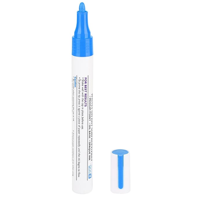 1 pcs Waterproof Professional Car Pencil Tire Paint Pen Mark Pens Blue blauw