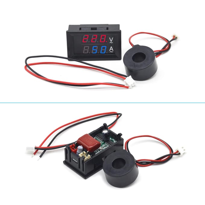 Digitale Dubbele Kleur Blauw & Rood LED Display Voltmeter Amperemeter Spanning Stroom Indicator met 100A