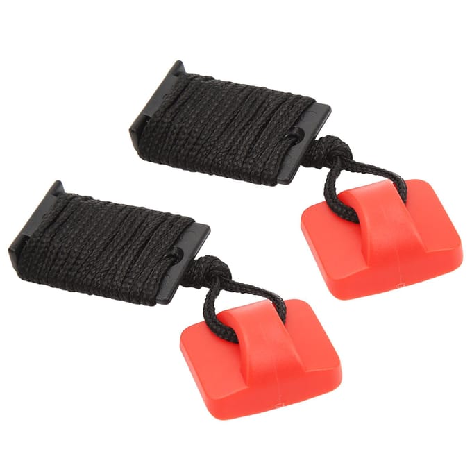 2 STUKS Loopband Veiligheidsschakelaar Universele Magneet Noodstop Loopband Sleutel voor Gym Rood black