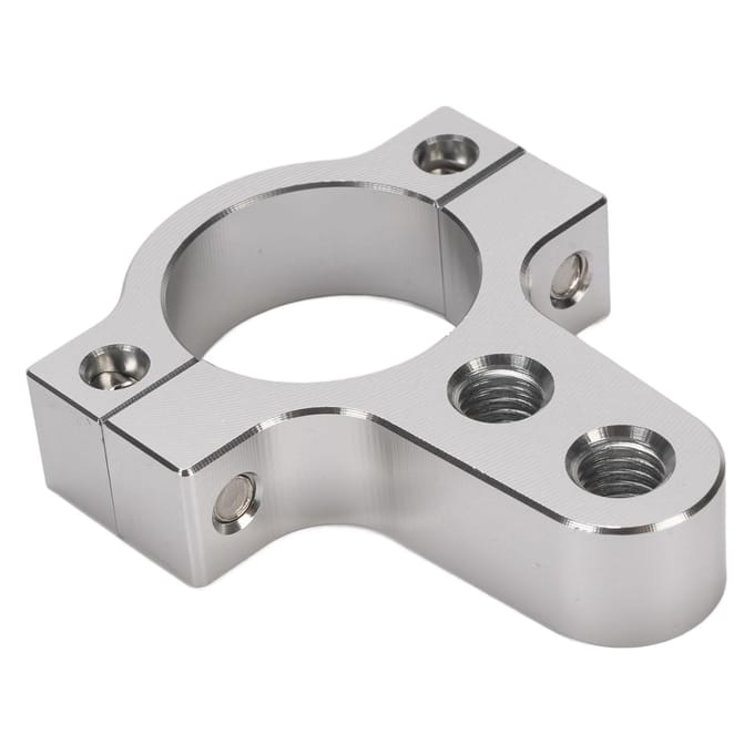 Motorfiets Stuurdemper Vork Frame Klem Beugel CNC Aluminium Verminder Wobbelingen Verbeter Stabiliteit white
