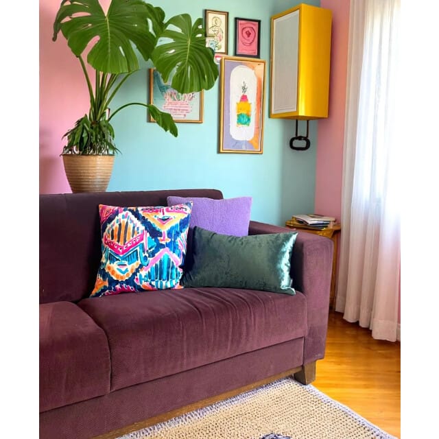 Gek op kussens! Sierkussen colorful print #1 | 45 x 45 cm | katoen/polyester