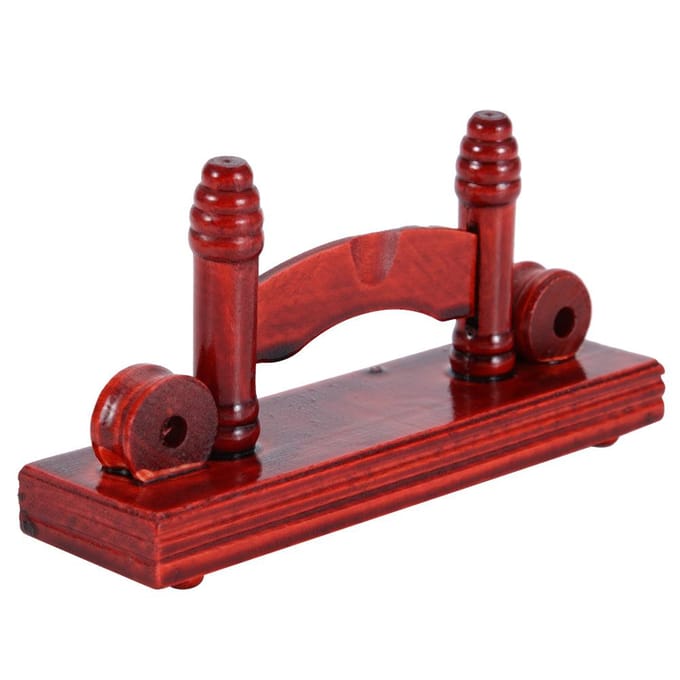 Chinese Waaier Decoratieve Standaard Handige Waaier Displayhouder Bamboe Vouwwaaier Standaard(Dofrood) brown