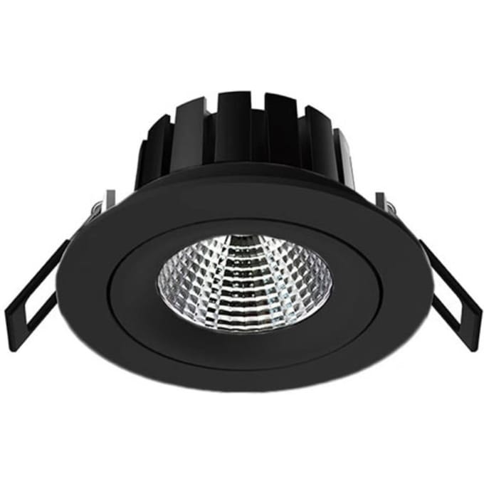 The Light Group SLC DL04 LED inbouwlamp zwart 2.700 K