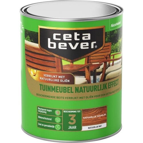 Cetabever Tuinmeubelbeits Tuinmeubel Natuurlijk Effect - Douglas - Mat 750ml