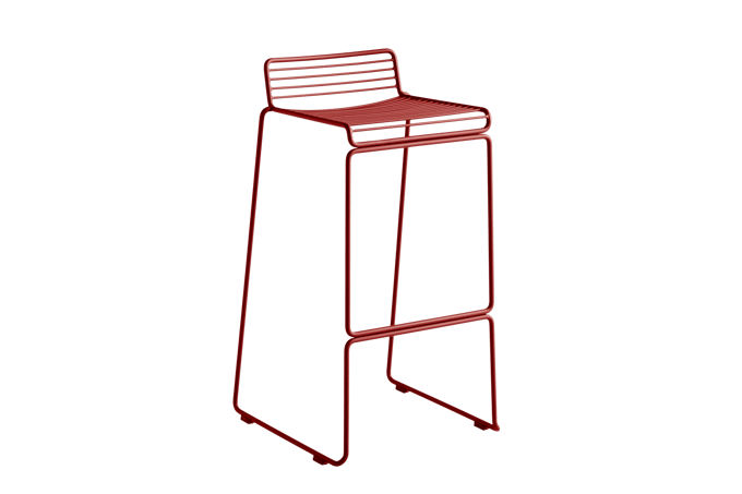 HAY Hee Bar Stool - roestbruin - Zithoogte 75 cm