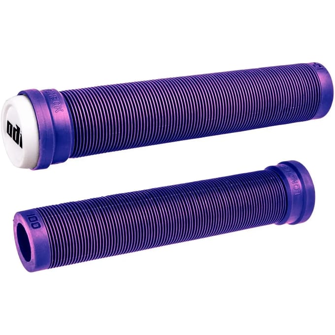 Merkloze Fietshandvatten 160mm Paars met Witte Doppen