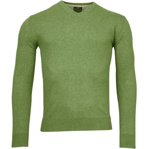 Baileys Trui V-Neck Pullover Single Knit Pastel Groen / male
