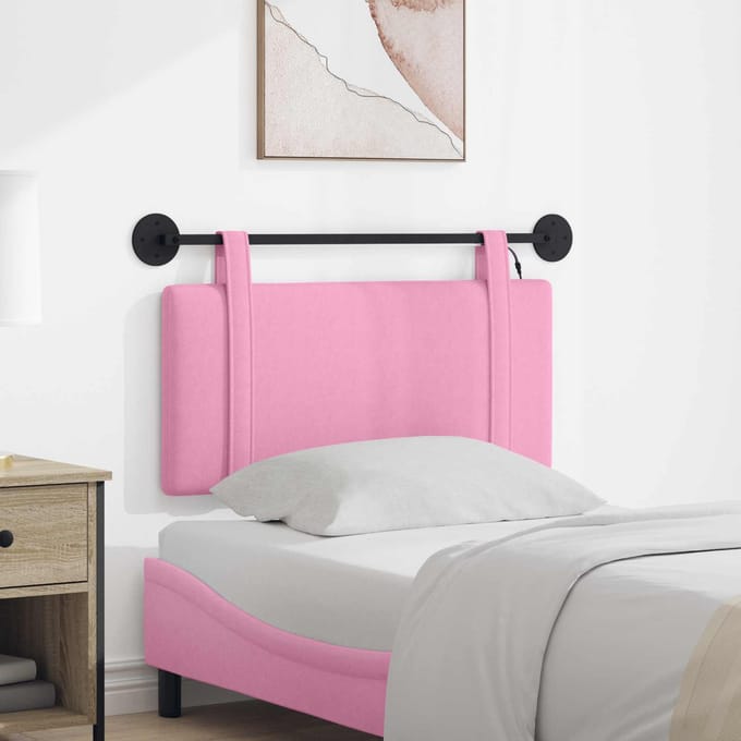 vidaXL - Hangend - hoofdbord - Roze - Stof