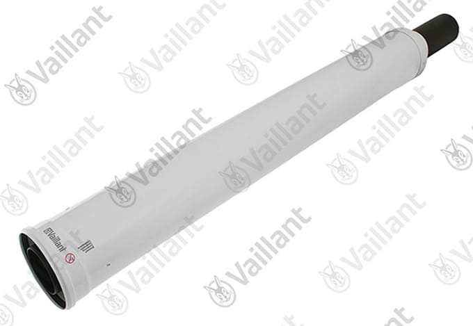 VAILLANT Aansluitstuk, 80/125 wit Zub. 303230 (eindstuk) Vaillant-Nr. , 087344