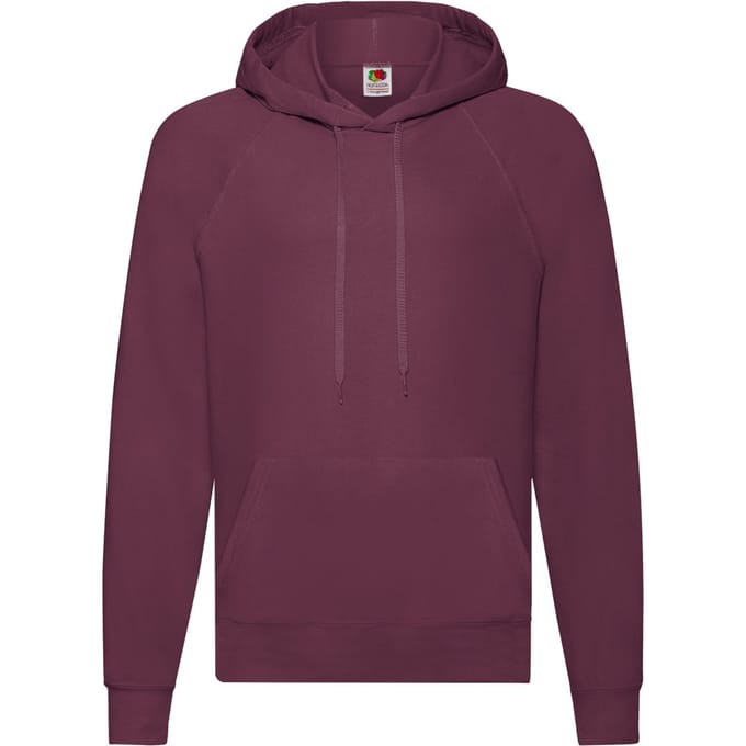 Fruit of the Loom Heren Lichtgewicht Pullover Hoodie (Bourgondië)