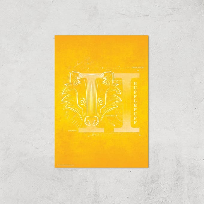 Harry Potter Hufflepuff Giclee Art Print - A2 - Print Only