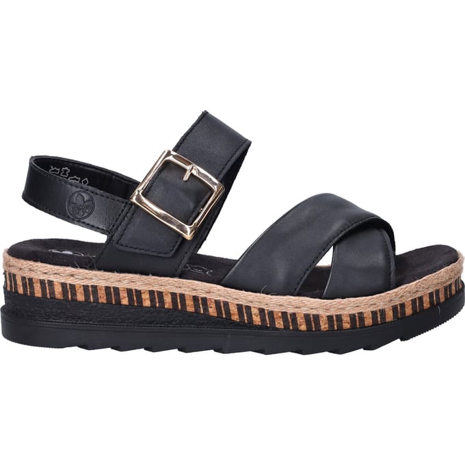 Rieker Sandalen E1/2 zwart - Maat 36