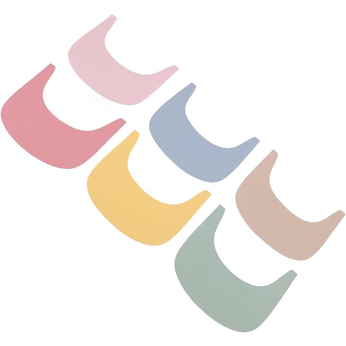 6 stuks Siliconen Placemats Eetstoel Placemats Schoon en Hygiënisch Eetmatten voor Peuters voor Eetstoel beige