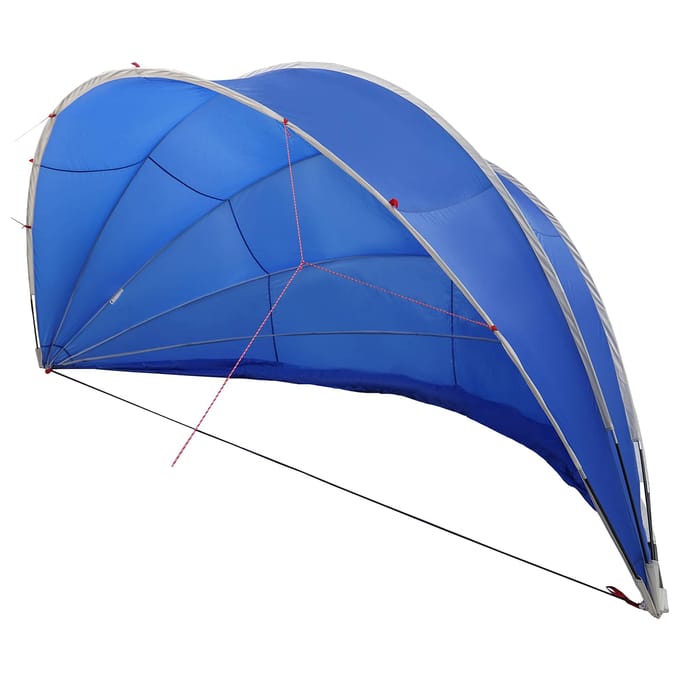 vidaXL - Zwembadkoepel - 500 - x - 500 - x - 236 - cm - 185T - polyester - met - PU-coating