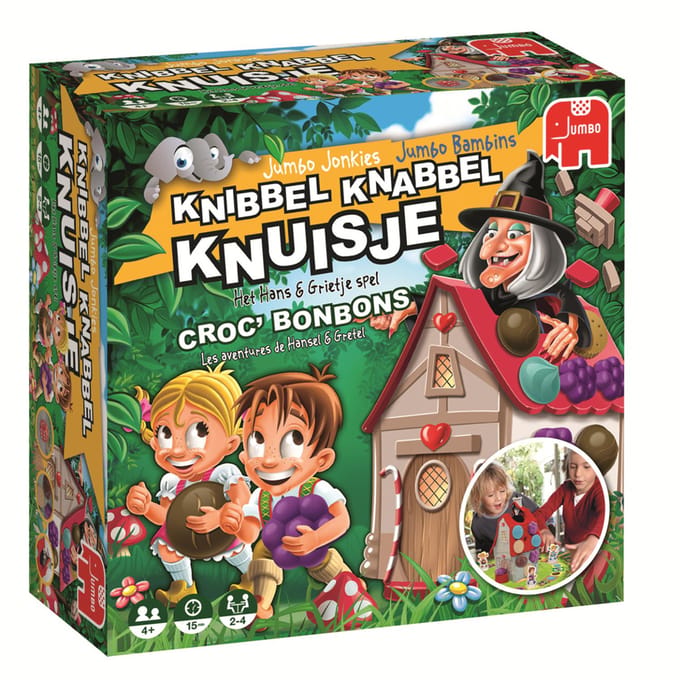Jumbo - Knibbel Knabbel Knuisje - Nederlands / Frans - Bordspel - vanaf 4 jaar - 2 tot 4 spelers