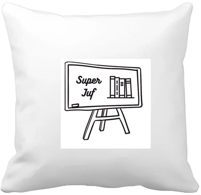 Akyol - super juf Kussen hoes - Juf - juf - leraar - 40 bij 40 cm