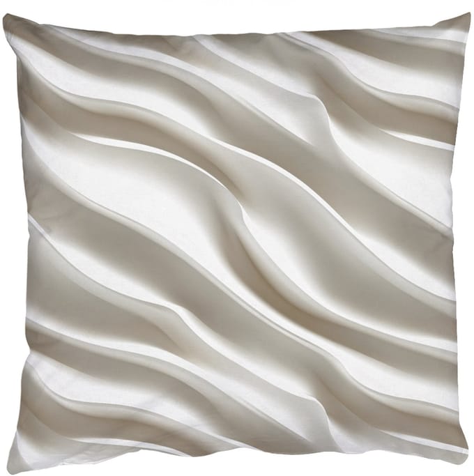 Sierkussens - Kussentjes Woonkamer - 45x45 cm - Diagonaal - Golven - Crème