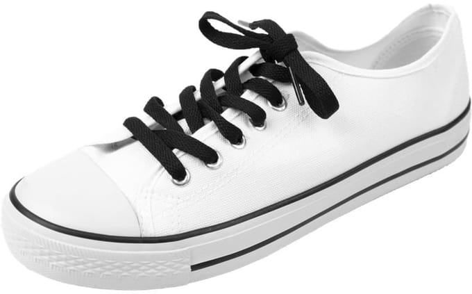 Platte schoenveters | Sneaker veters | Kleur: Zwart | Lengte: 100cm | Breedte: 8mm
