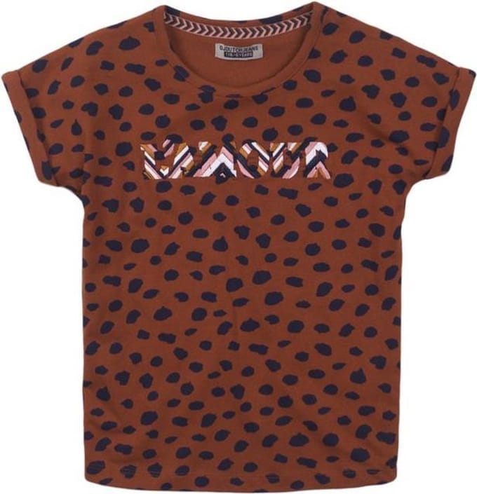 DJ Dutchjeans Shirt 'L'Amour' Cognac Maat 92