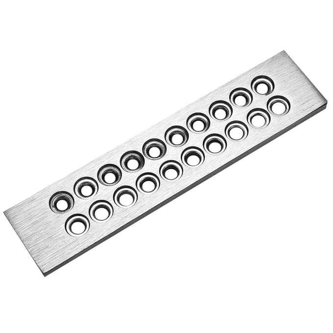 Ronde gaten Draadtekenbord Metalen trekplaat Sieradengereedschap Decoraties Accessoire (7.1-9.00) white